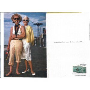 American Express Print AD Jessica Tandy and Hume Cronyn 1980s Vintage 2 PAGE